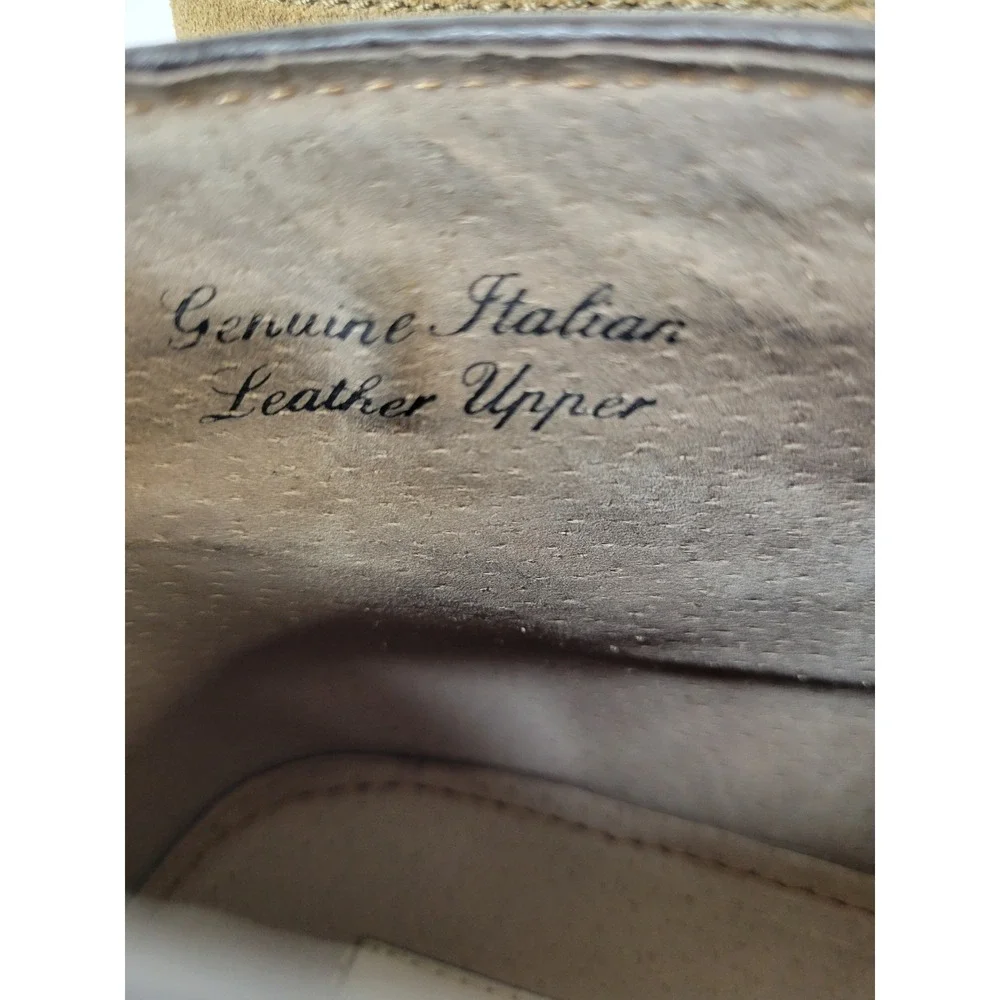 Joseph Abboud Mens Tan Brown Genuine Italian Suede Chukka Desert Boots Sz. 9.5